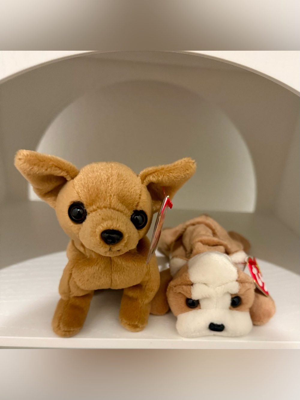 Vintage Tiny & Wrinkles beanie babies